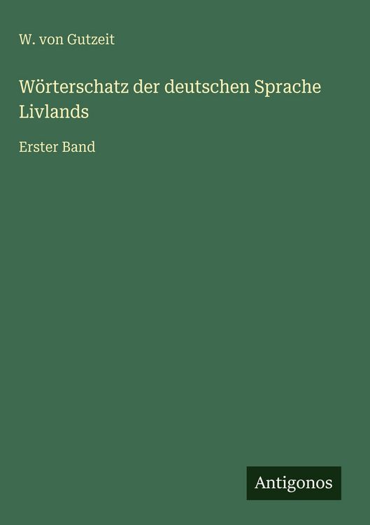 Produktbild: W&ouml;rterschatz der deutschen Sprache Livlands