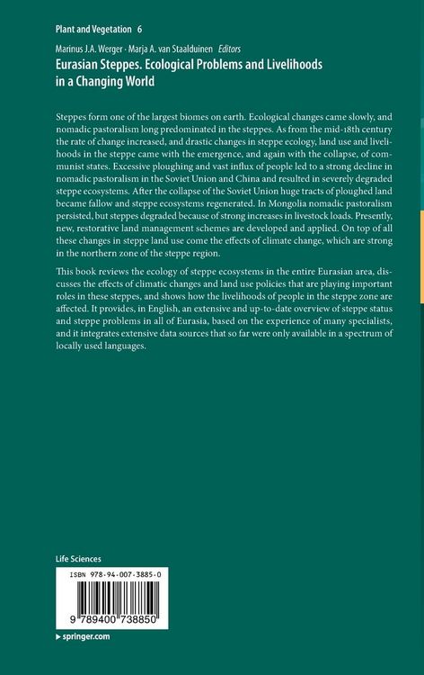 Produktbild: Eurasian Steppes. Ecological Problems and Livelihoods in a Changing World