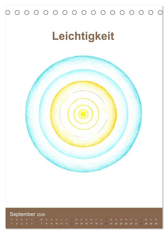 Produktbild: Delfinheilsymbole (Tischkalender 2026 DIN A5 hoch), CALVENDO Monatskalender