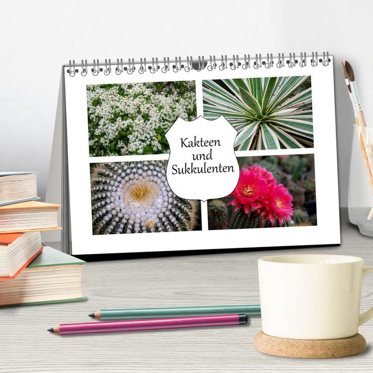Produktbild: Kakteen und Sukkulenten (Tischkalender 2026 DIN A5 quer), CALVENDO Monatskalender
