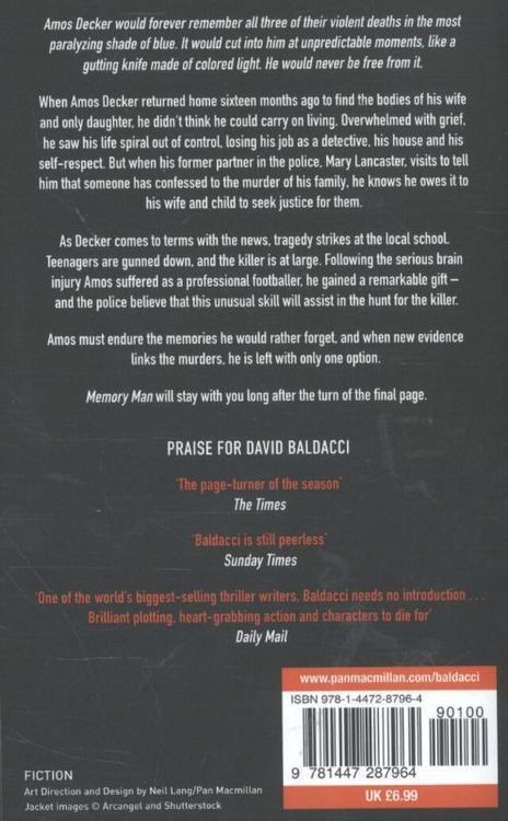 Produktbild: Baldacci, D: Memory Man