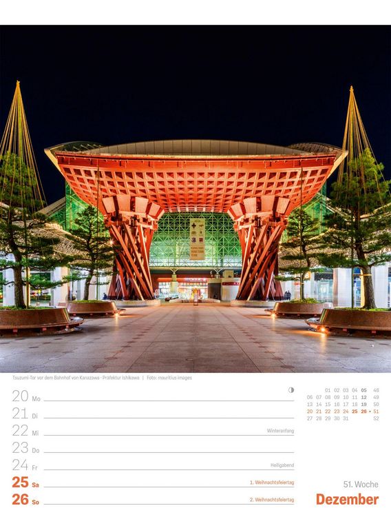 Produktbild: Japan Wochenplaner Kalender 2027 | Das Land der aufgehenden Sonne