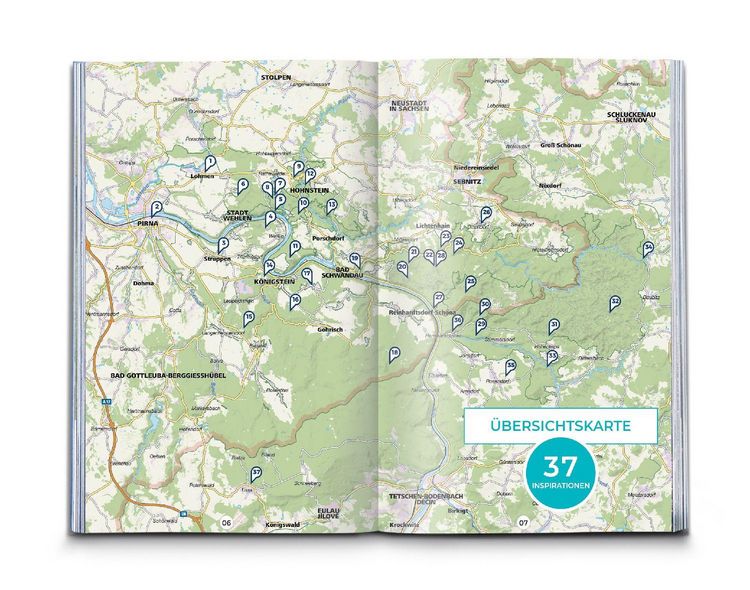 Produktbild: KOMPASS Inspiration S&auml;chsische Schweiz & B&ouml;hmische Schweiz