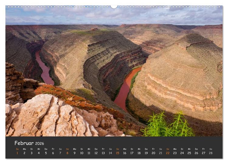 Produktbild: Die Canyons der USA (Wandkalender 2026 DIN A2 quer), CALVENDO Monatskalender