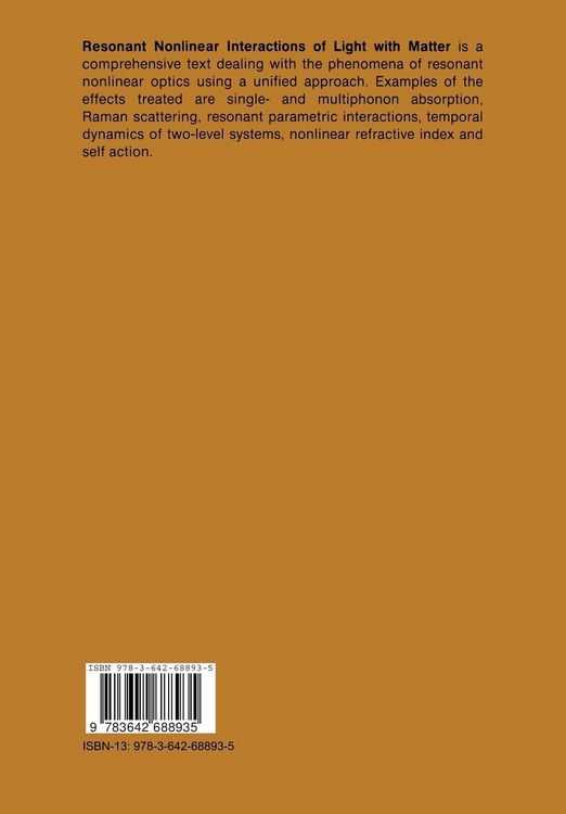 Produktbild: Resonant Nonlinear Interactions of Light with Matter