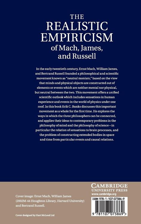 Produktbild: The Realistic Empiricism of Mach, James, and Russell
