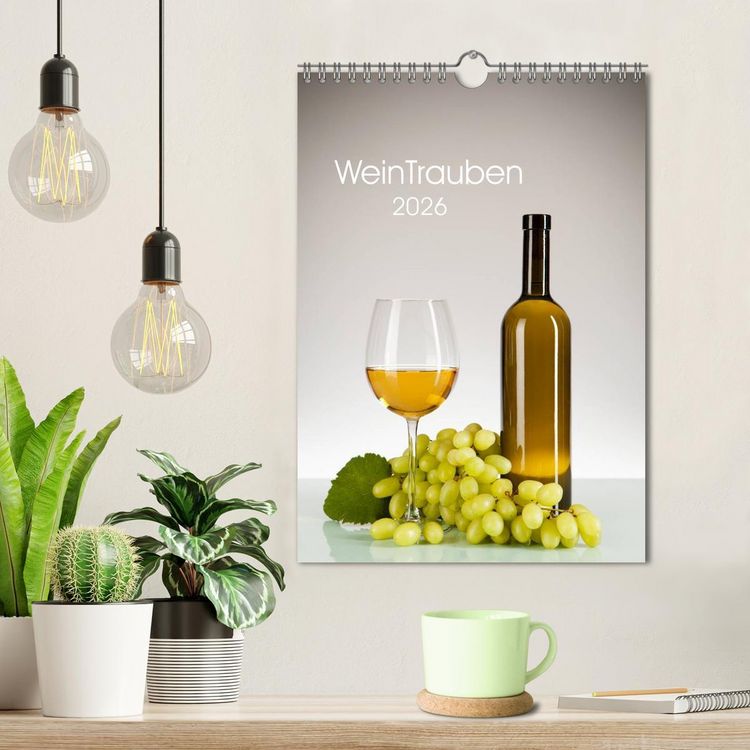 Produktbild: WeinTrauben 2026 (Wandkalender 2026 DIN A4 hoch), CALVENDO Monatskalender