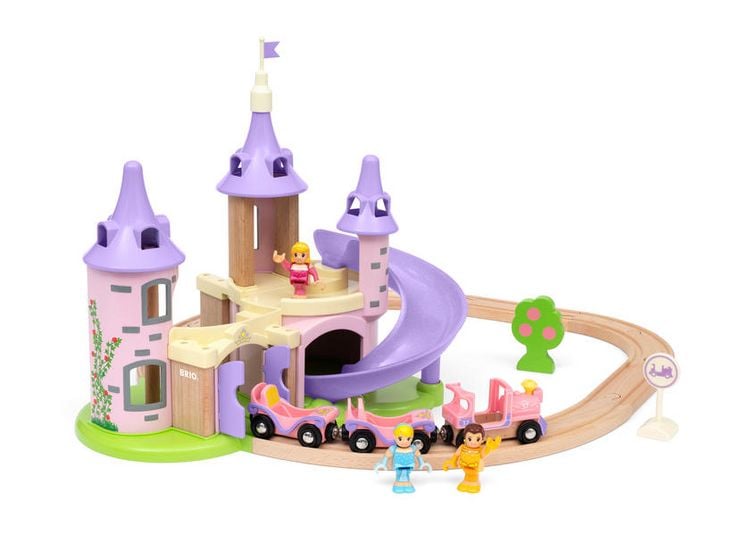 Produktbild: BRIO World - Disney Prinzessinnen Traumschloss Eisenbahn-Set