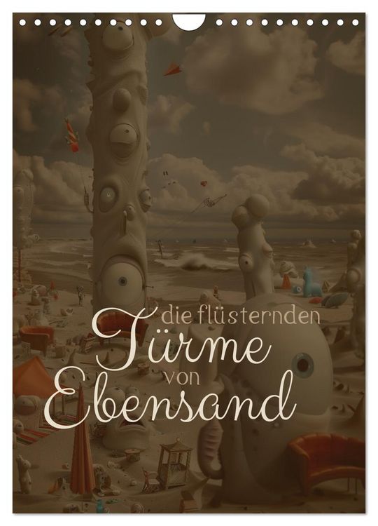 Produktbild: Die Fl&uuml;sternden T&uuml;rme von Ebensand (Wandkalender 2026 DIN A4 hoch), CALVENDO Monatskalender