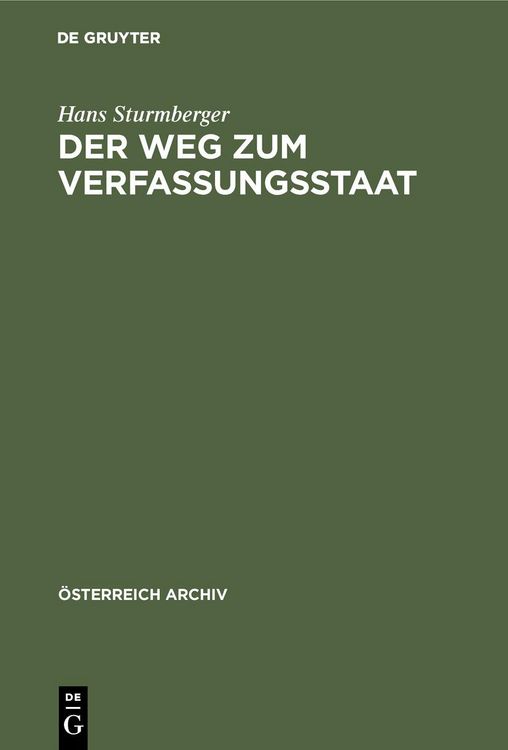 Produktbild: Der Weg zum Verfassungsstaat