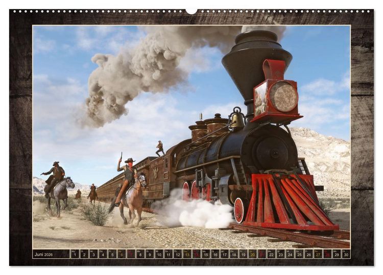 Produktbild: Wild West Outlaws (Wandkalender 2026 DIN A2 quer), CALVENDO Monatskalender