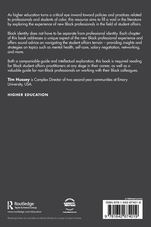 Produktbild: The Black Professional Guide to College Student Affairs