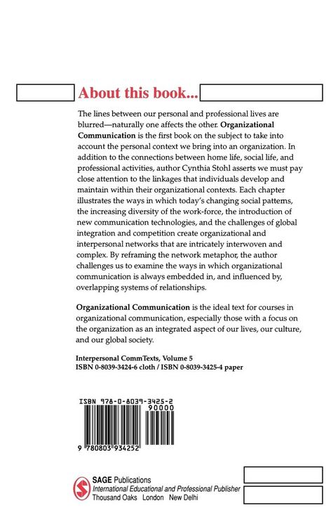 Produktbild: Organizational Communication