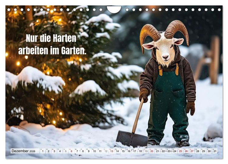 Produktbild: Den Bock zum G&auml;rtner gemacht (Wandkalender 2026 DIN A4 quer), CALVENDO Monatskalender