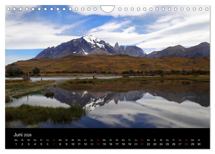 Produktbild: Im Nationalpark Torres del Paine (Chile) (Wandkalender 2026 DIN A4 quer), CALVENDO Monatskalender