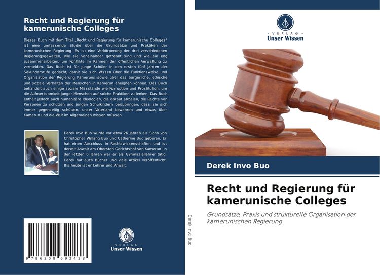 Produktbild: Recht und Regierung f&uuml;r kamerunische Colleges