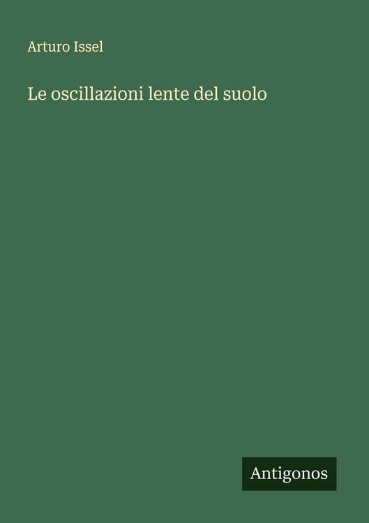 Produktbild: Le oscillazioni lente del suolo