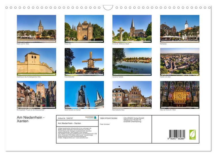 Produktbild: Am Niederrhein - Xanten (Wandkalender 2026 DIN A3 quer), CALVENDO Monatskalender