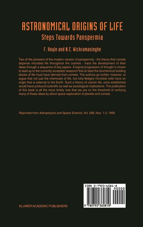Produktbild: Astronomical Origins of Life