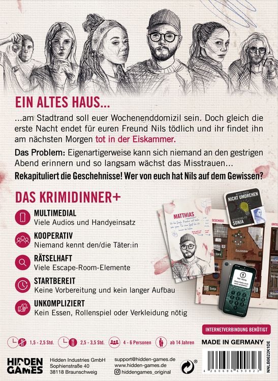 Produktbild: Hidden Games Hangover: Tote frieren nicht (Krimidinner)