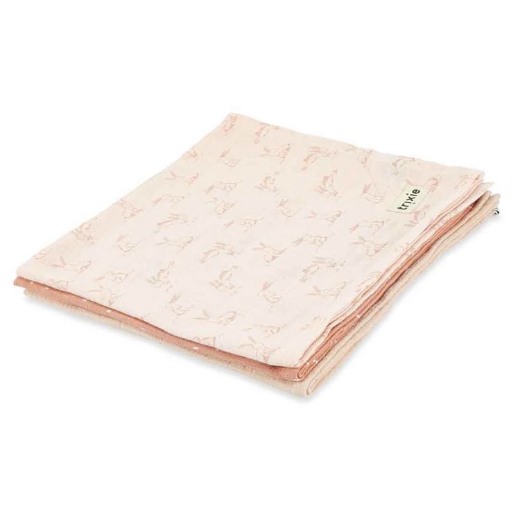 Produktbild: Mullt&uuml;cher 3-pack mix - 55x55cm - Rosy Rabbit