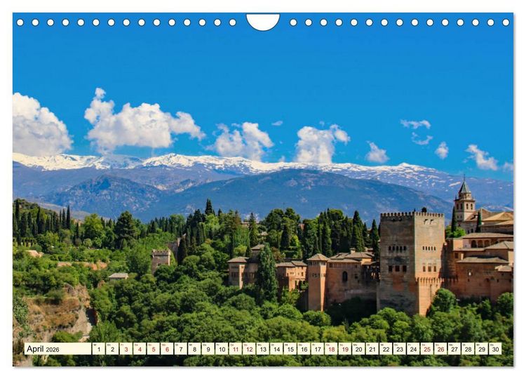 Produktbild: Idyllisches Andalusien (Wandkalender 2026 DIN A4 quer), CALVENDO Monatskalender