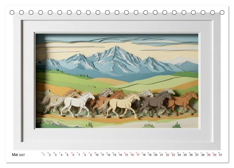 Produktbild: Wild West Dioramas (Tischkalender 2027 DIN A5 quer), CALVENDO Monatskalender