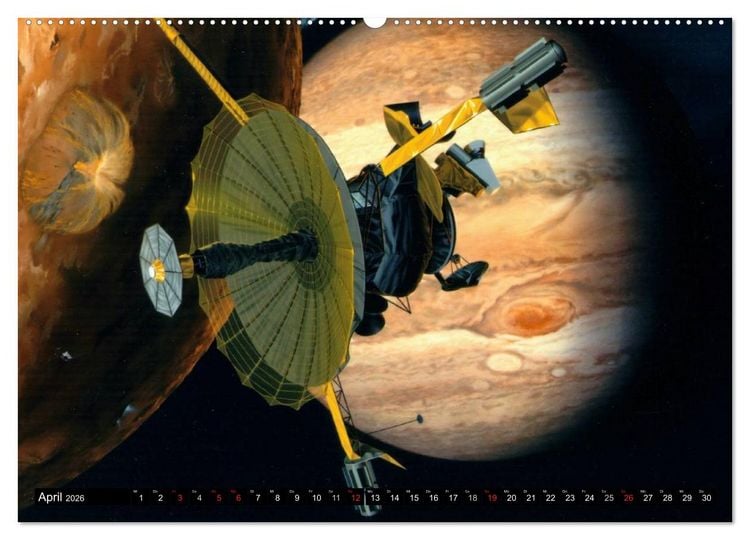 Produktbild: Missionen im Weltall (hochwertiger Premium Wandkalender 2026 DIN A2 quer), Kunstdruck in Hochglanz