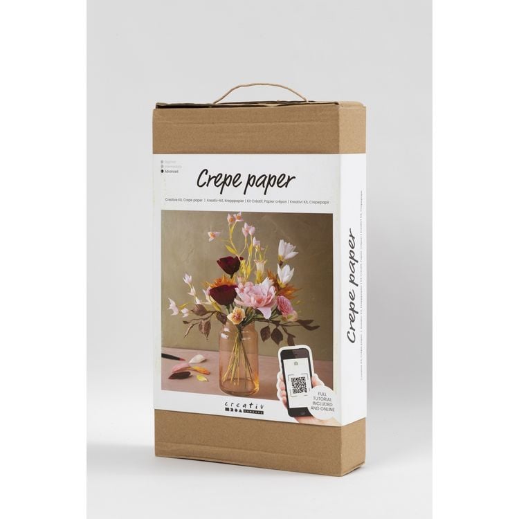 Produktbild: Creativ Company DIY Sets Krepppapier Kreativ Set Krepppapier, Blumenstrau&szlig;, Kreppanteil: 180%, 105 g, Kreativ Box