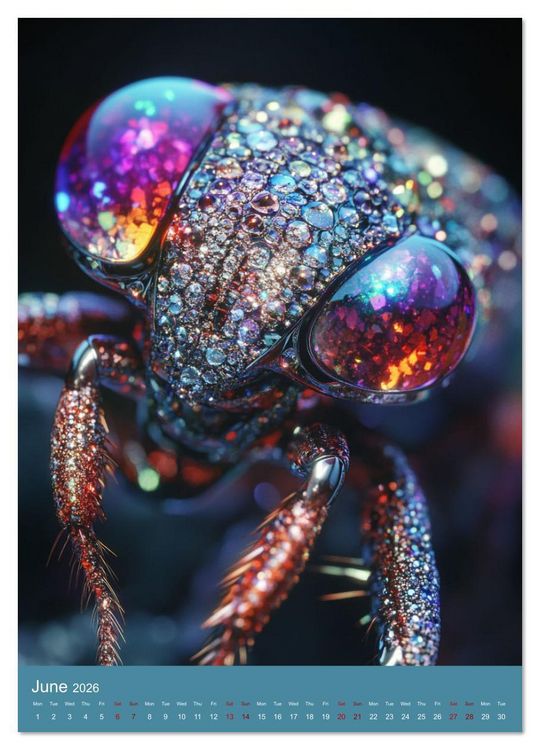 Produktbild: Sparkeling Creepy Crawlies (Wall Calendar 2026 DIN A4 portrait), CALVENDO 12 Month Wall Calendar