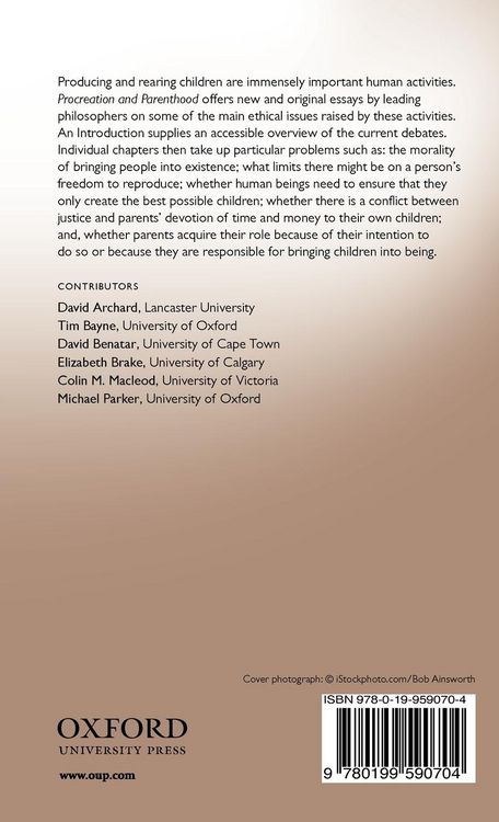 Produktbild: Procreation and Parenthood