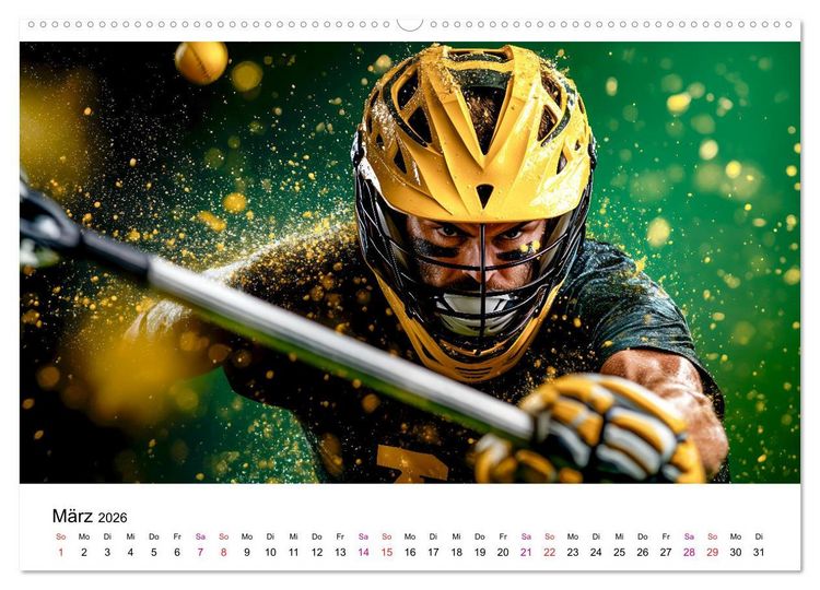 Produktbild: Lacrosse cool (Wandkalender 2026 DIN A2 quer), CALVENDO Monatskalender