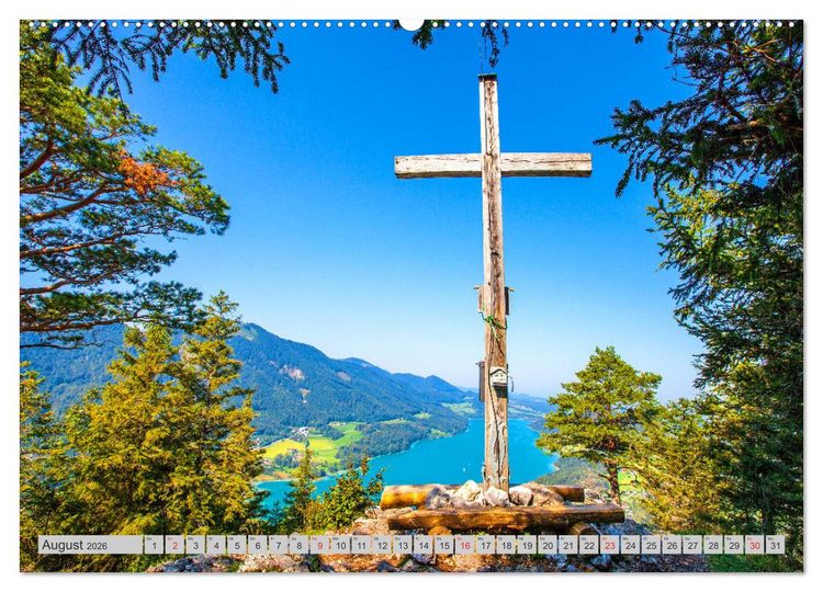 Produktbild: Rund um den Fuschlsee (Wandkalender 2026 DIN A2 quer), CALVENDO Monatskalender