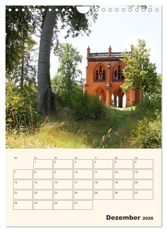 Produktbild: Park Sanssouci und Park Babelsberg (Wandkalender 2026 DIN A4 hoch), CALVENDO Monatskalender
