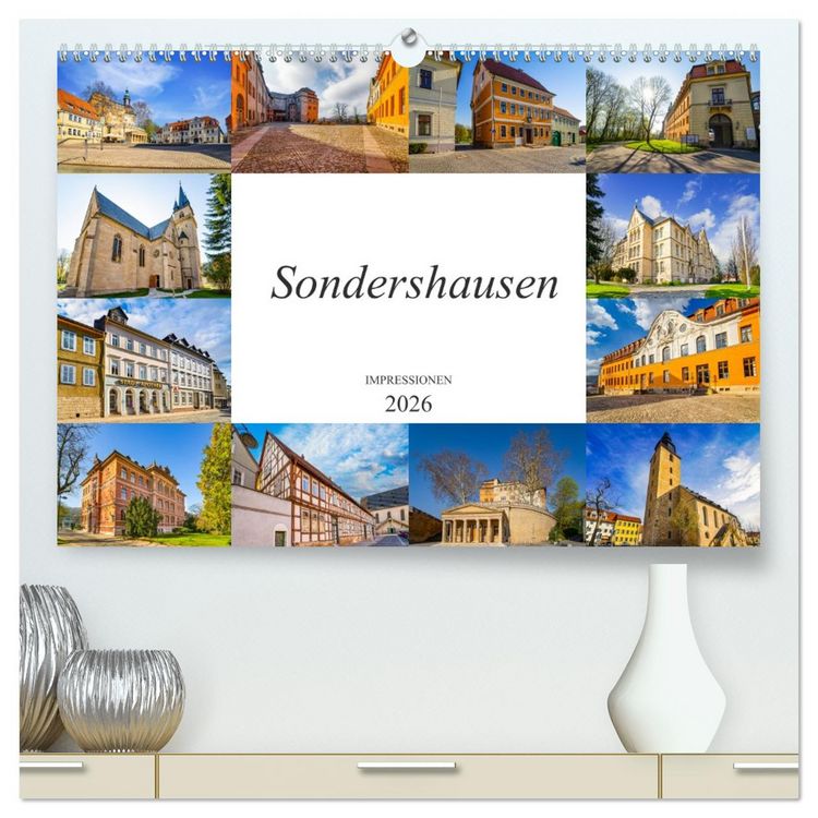 Produktbild: Sondershausen Impressionen (hochwertiger Premium Wandkalender 2026 DIN A2 quer), Kunstdruck in Hochglanz