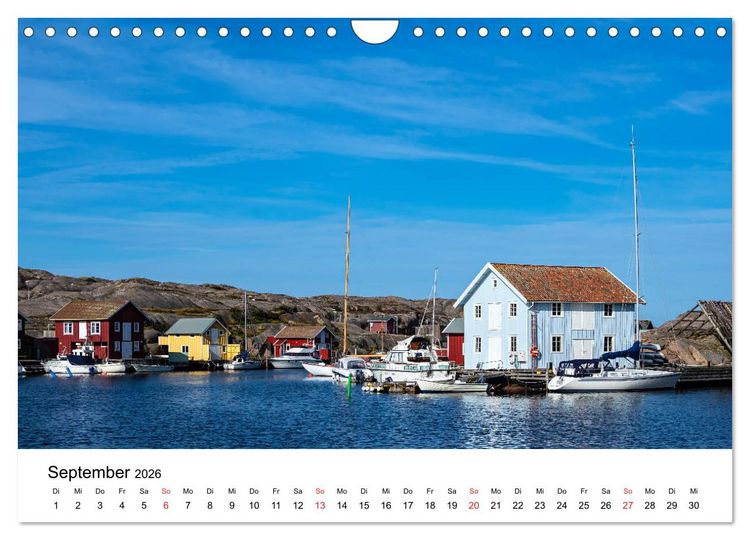 Produktbild: Westk&uuml;ste in Schweden (Wandkalender 2026 DIN A4 quer), CALVENDO Monatskalender