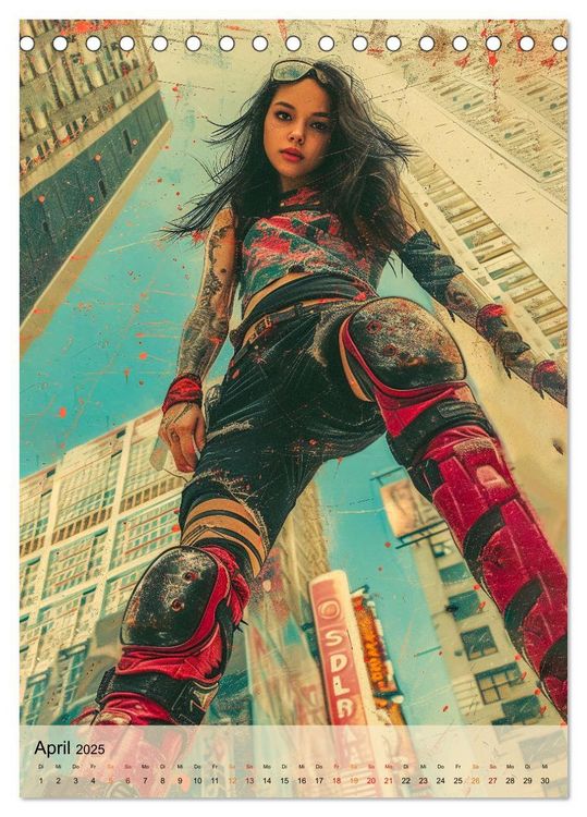 Produktbild: Rollerblades - einfach cool (Tischkalender 2025 DIN A5 hoch), CALVENDO Monatskalender
