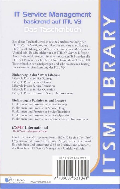 Produktbild: ITIL - Das Taschenbuch