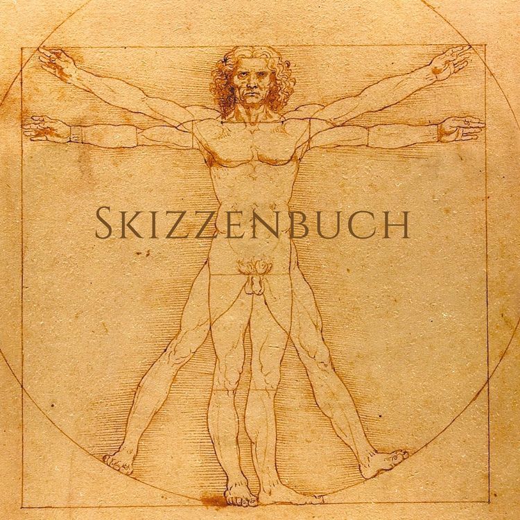 Produktbild: Skizzenbuch 1000 Seiten - quadratisch 21 x 21 cm - wei&szlig;es Papier 90g/m&sup2; - Da Vinci
