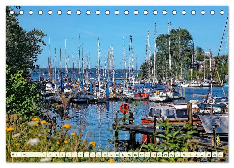 Produktbild: Bezauberndes Flensburg (Tischkalender 2026 DIN A5 quer), CALVENDO Monatskalender