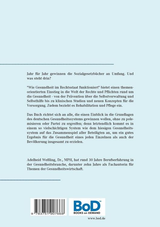 Produktbild: Wie Gesundheit im Rechtsstaat funktioniert