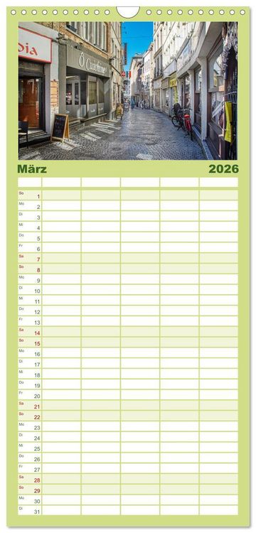 Produktbild: Familienplaner 2026 - Gent - staunen und erleben mit 5 Spalten (Wandkalender, 21 x 45 cm) CALVENDO