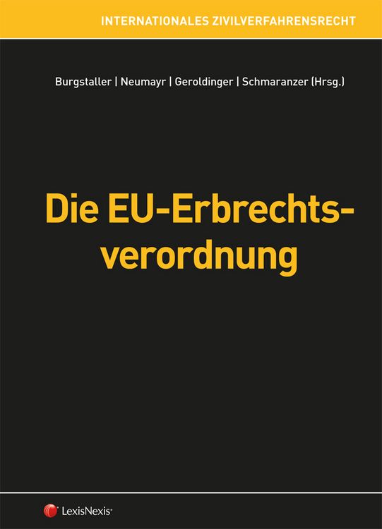 Produktbild: Die EU-Erbrechtsverordnung