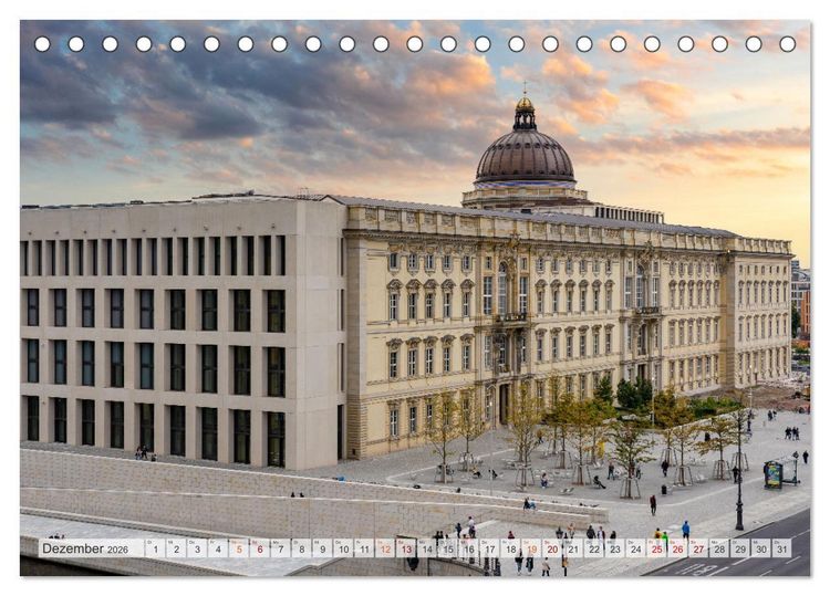 Produktbild: Berlin Stadtspaziergang (Tischkalender 2026 DIN A5 quer), CALVENDO Monatskalender