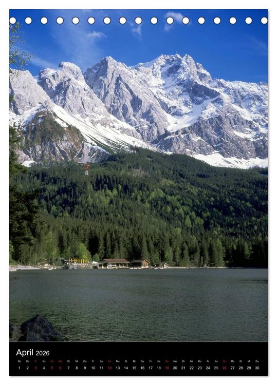 Produktbild: Idyllische Landschaften in Bayern (Tischkalender 2026 DIN A5 hoch), CALVENDO Monatskalender
