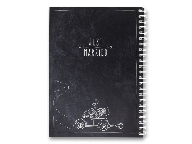 Produktbild: Familiawedding black-Doodle- Design XXL G&auml;stebuch zur Hochzeit