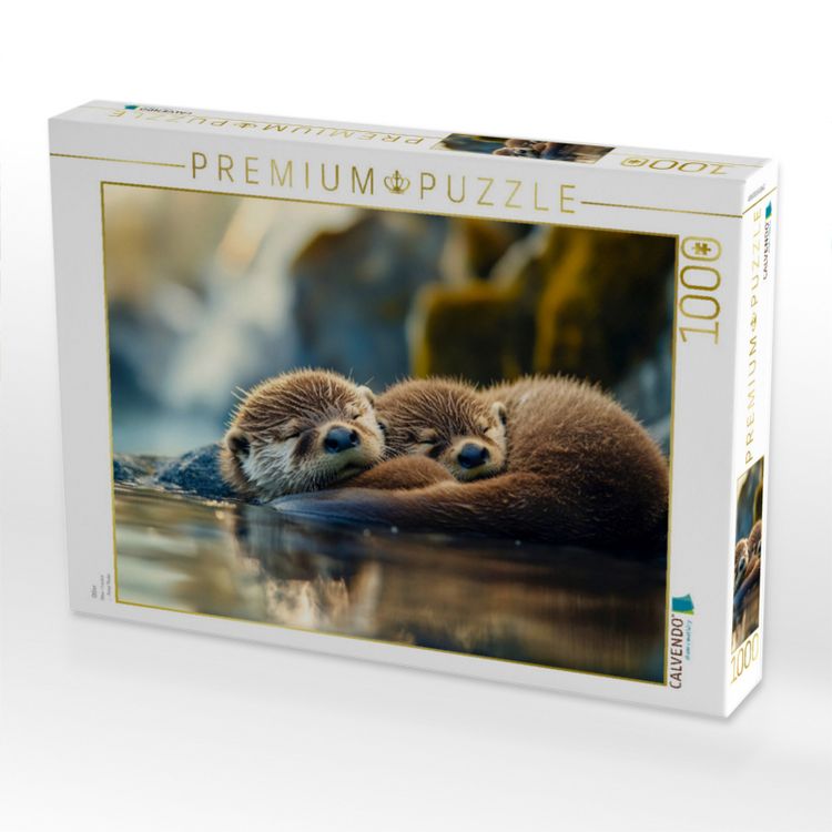 Produktbild: CALVENDO Puzzle Otter | 1000 Teile Lege-Gr&ouml;&szlig;e 64x48cm Foto-Puzzle f&uuml;r gl&uuml;ckliche Stunden