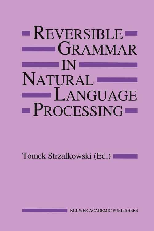 Produktbild: Reversible Grammar in Natural Language Processing