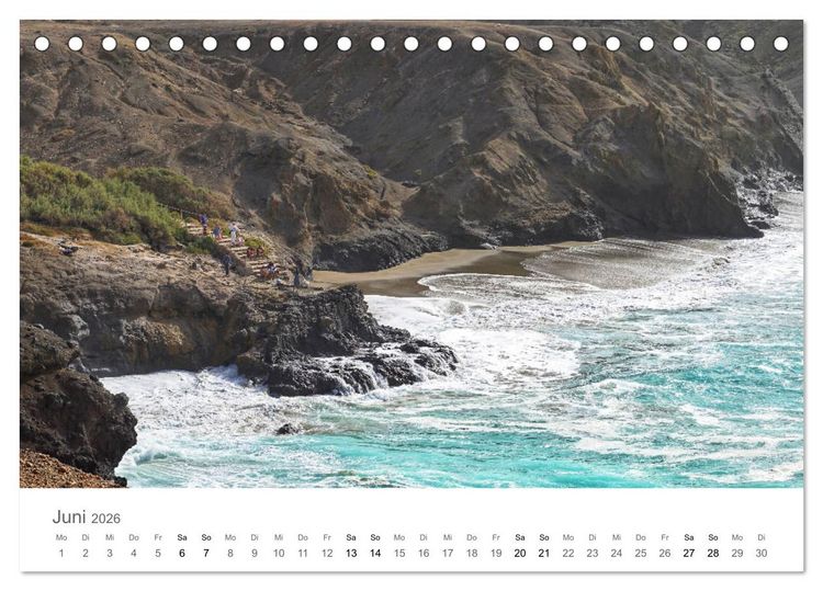 Produktbild: Fuerteventura - die W&uuml;steninsel der Kanaren (Tischkalender 2026 DIN A5 quer), CALVENDO Monatskalender