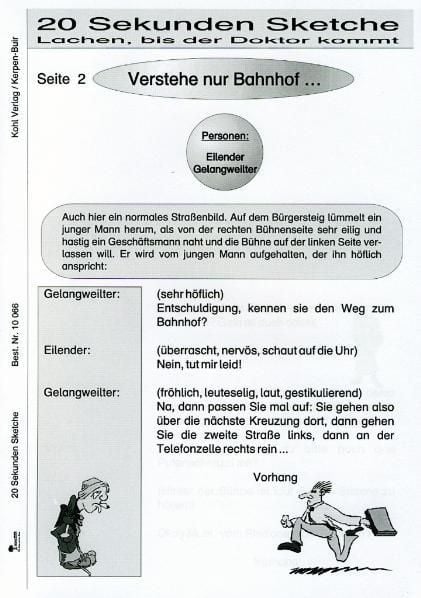 Produktbild: 20 ganz kurze Mini-Sketche